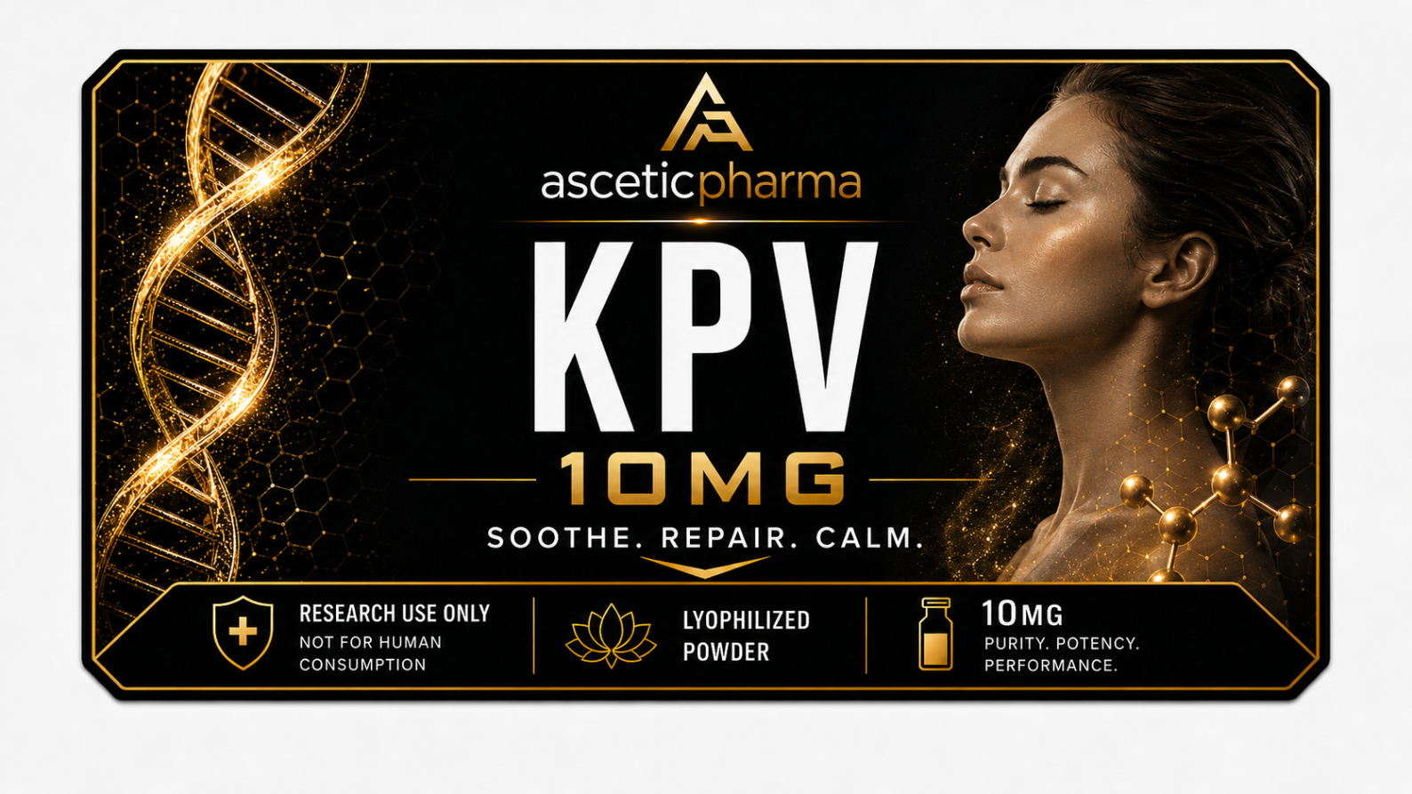 KPV 10 mg label artwork