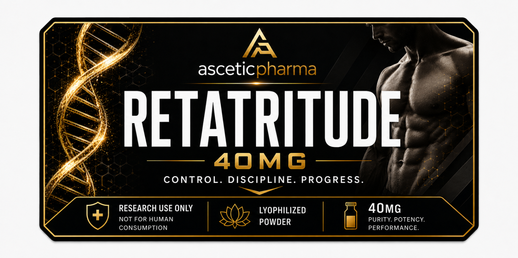 Retatrutide 40 mg label artwork