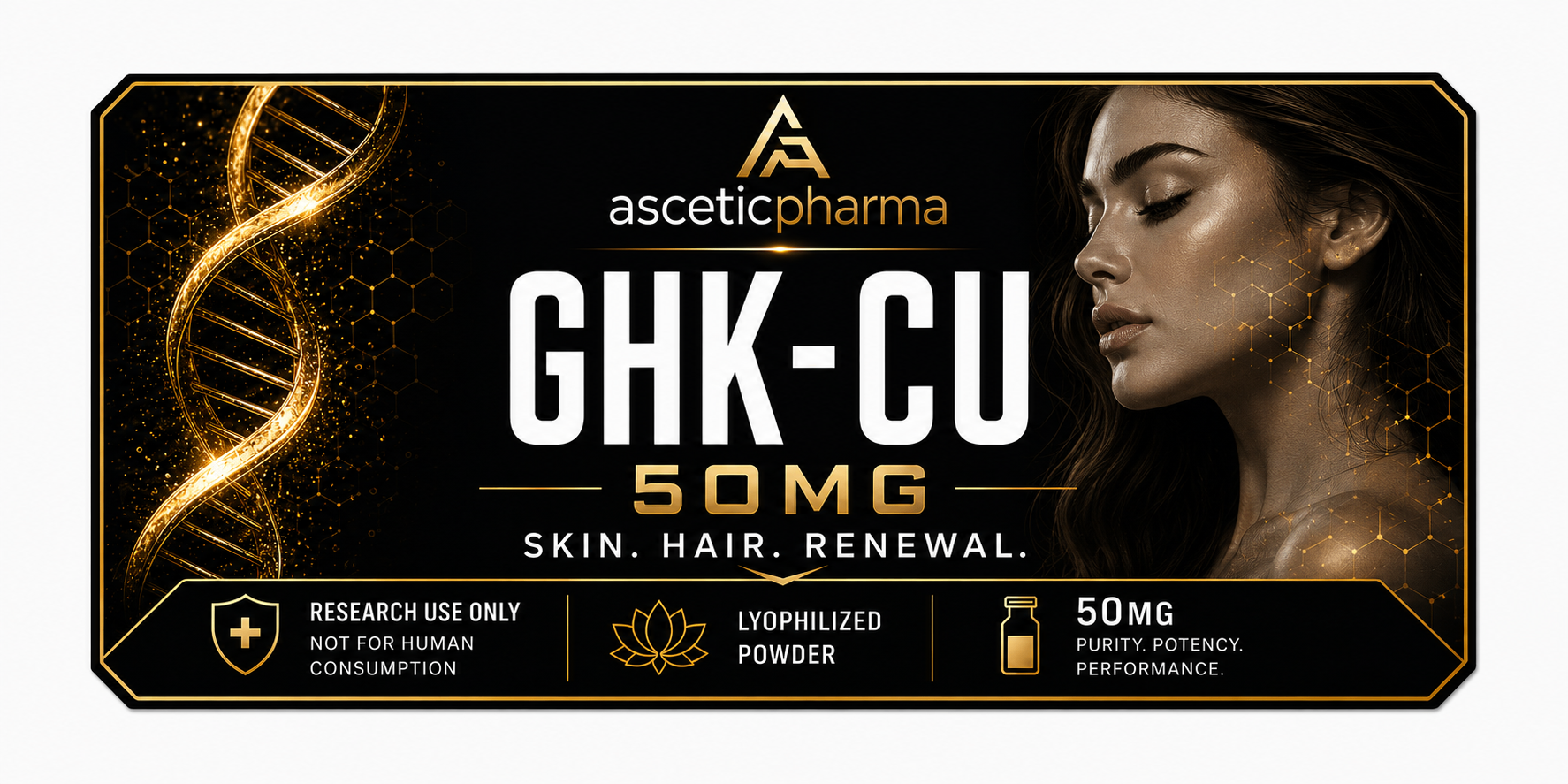 GHK-Cu 50 mg label artwork