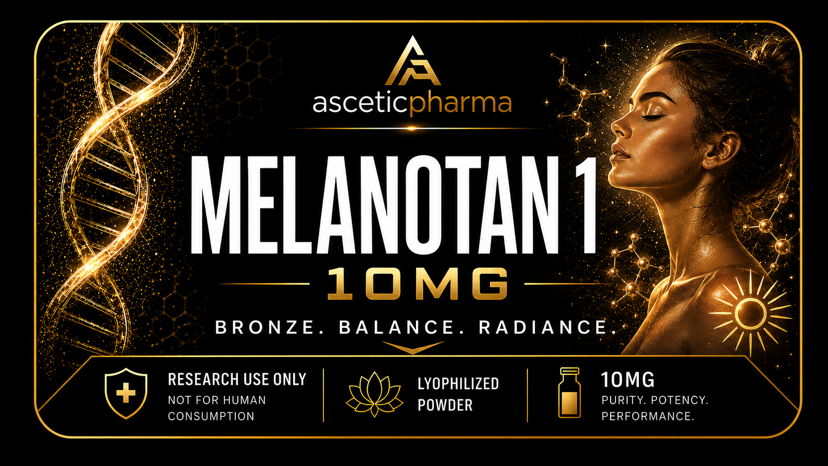 Melanotan 1 10 mg label artwork