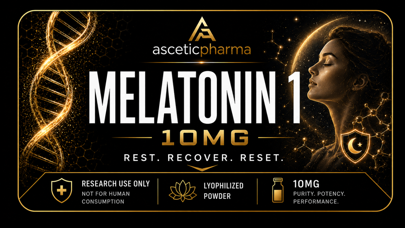 Melatonin 1 10 mg label artwork