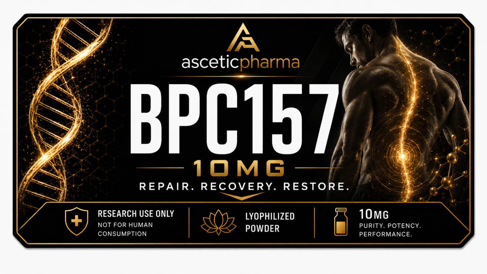 BPC-157 10 mg label artwork