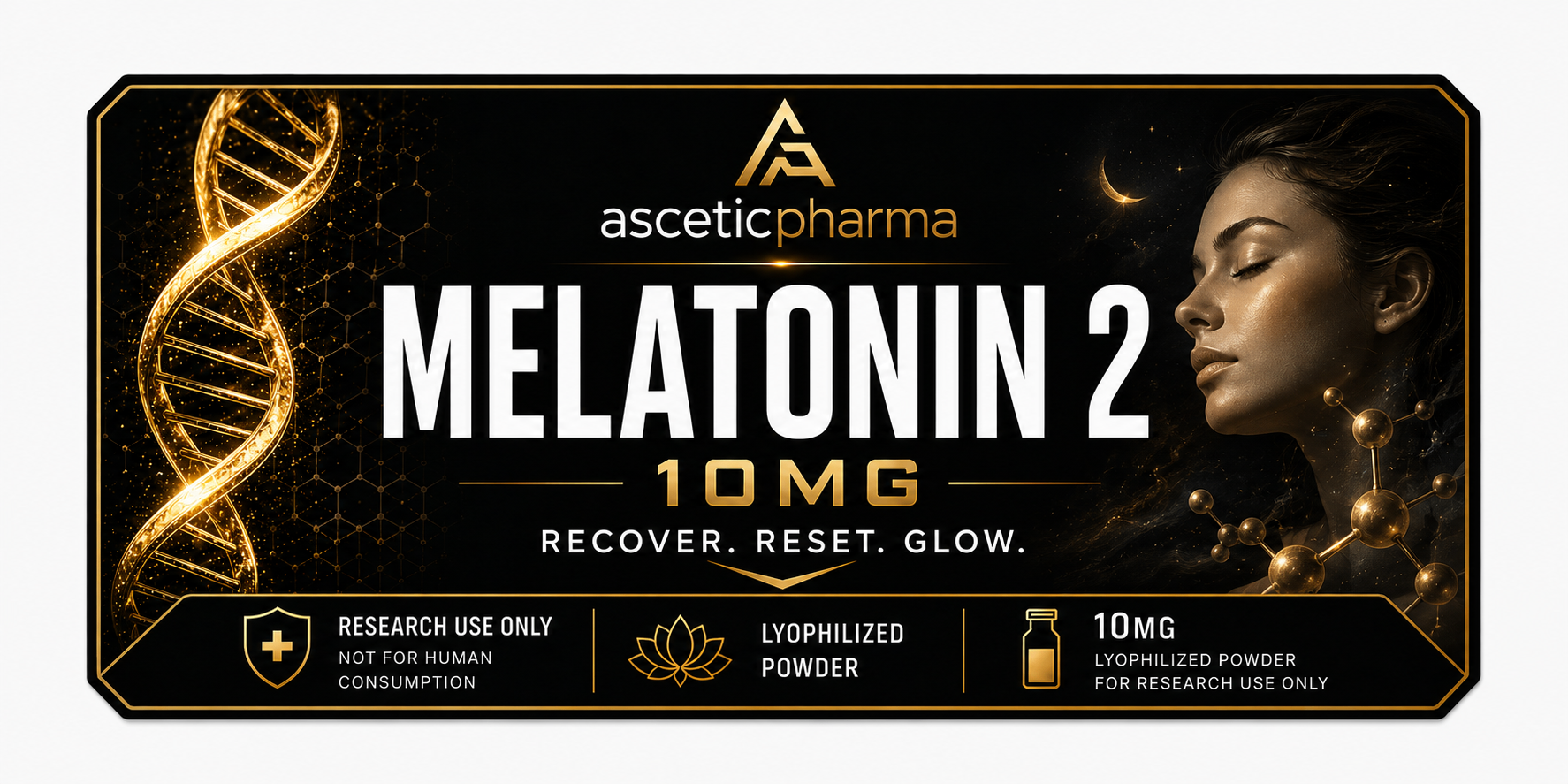 Melatonin 2 10 mg label artwork