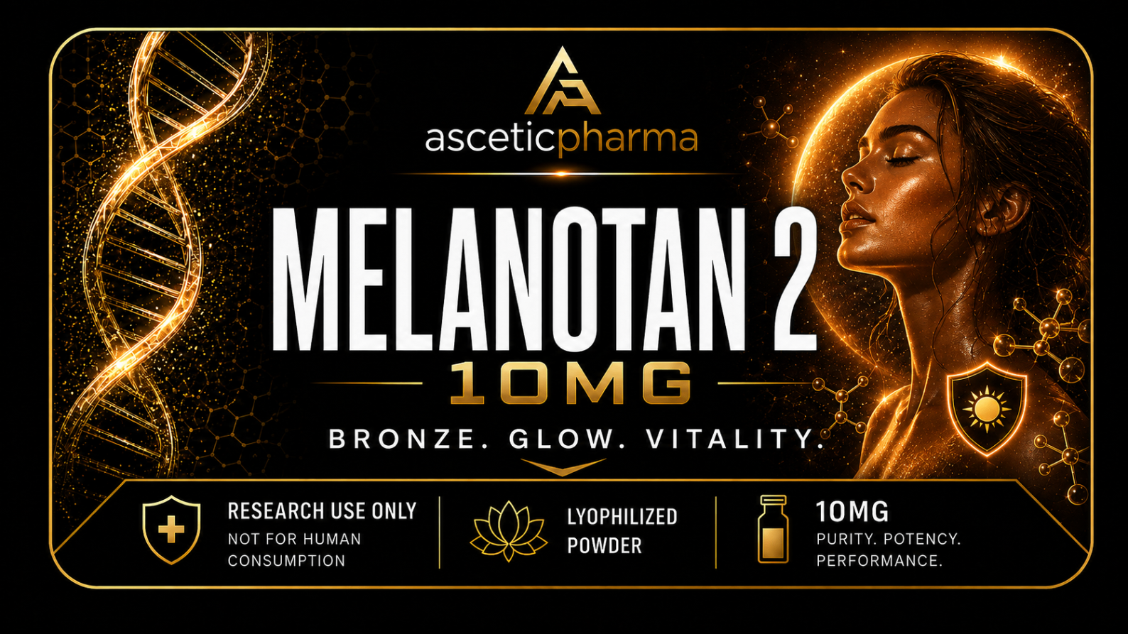 Melanotan 2 10 mg label artwork
